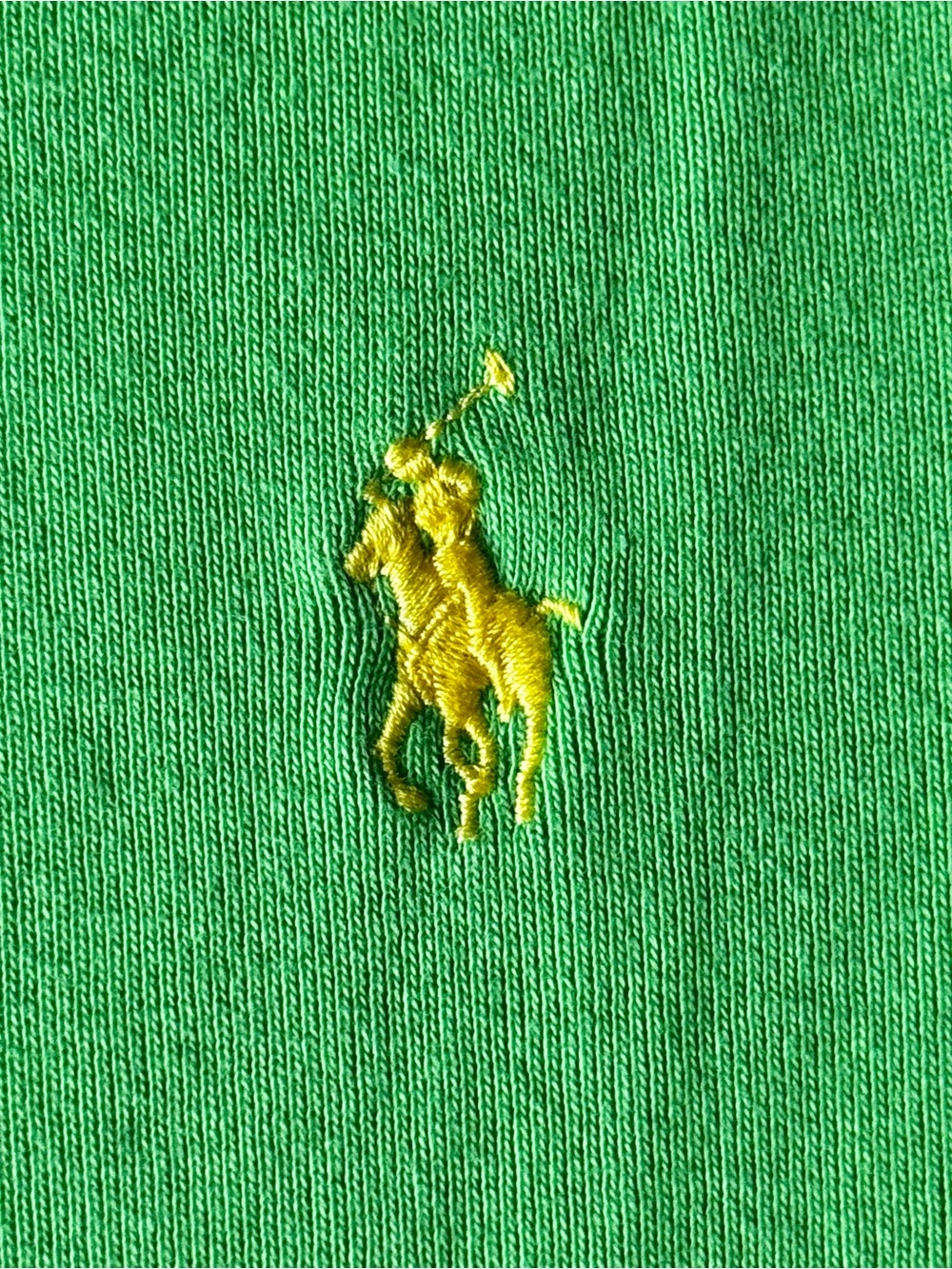 Ralph Lauren Sport Women’s Green Cotton Knit Logo Crew Neck T-Shirt Size L - Picture 4 of 6